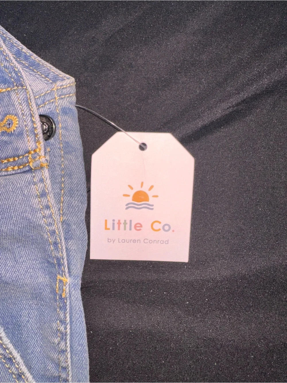 Girl’s Light Blue Denim Short Overalls